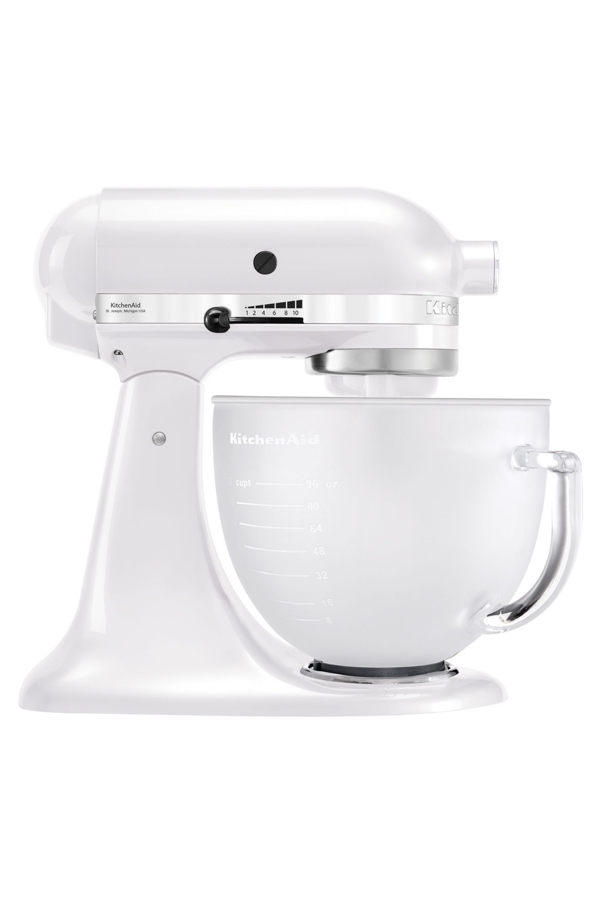 KitchenAid KSM156 Platinum Stand Mixer with Frosted Bowl Azure