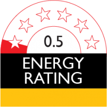 energy rating 0.5 stars